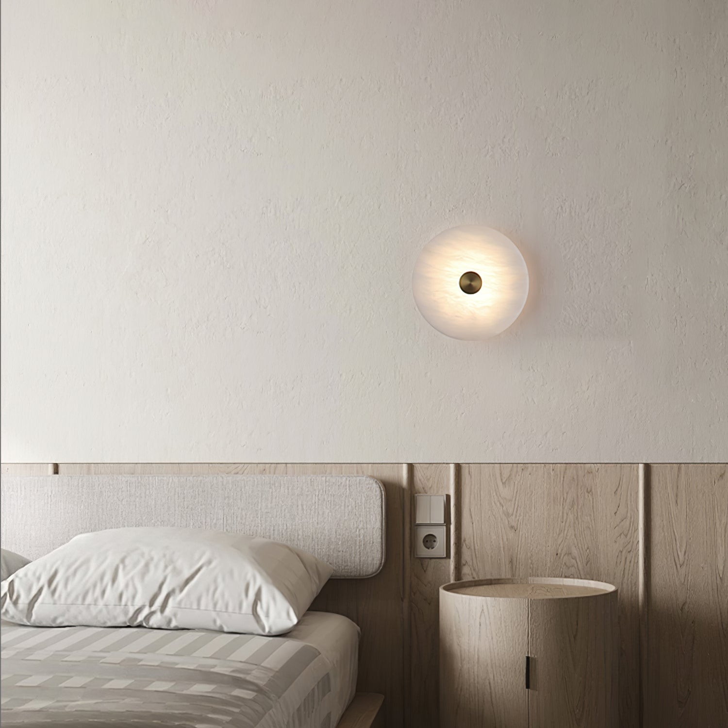 Disc Shaped Alabaster Wall Light Wall lamp