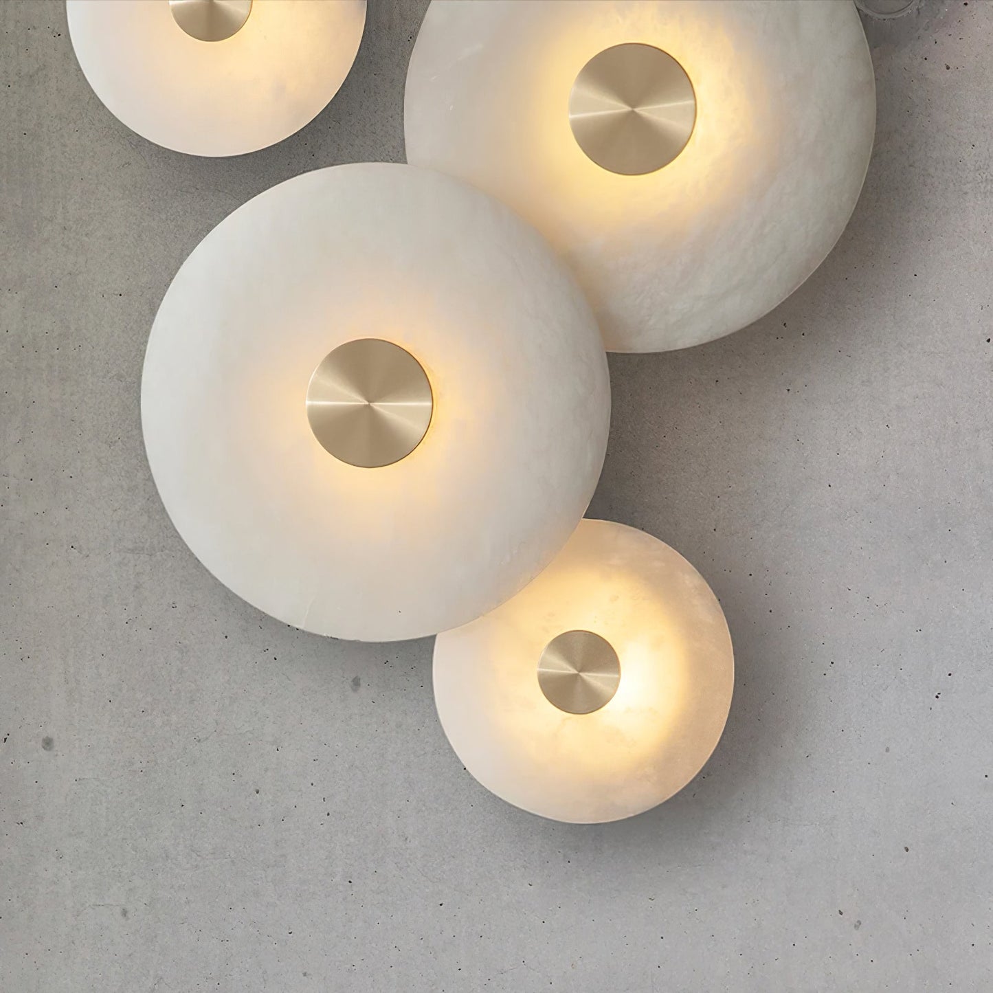 Disc Shaped Alabaster Wall Light Wall lamp