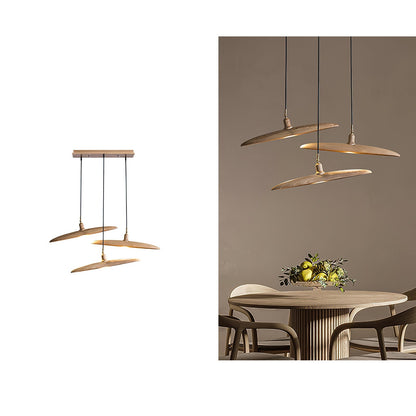 Paddle Boat Chandelier 3 heads L 19.7″ x H 16.9″ / Wood Color / Warm Light Pendant light