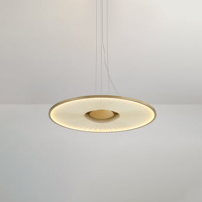 Dix Heures Pendant Light Horizontal: Dia 17.7″ x H 59.1″ / Dia 45cm x H 150cm / Gold / Warm Light Pendant light