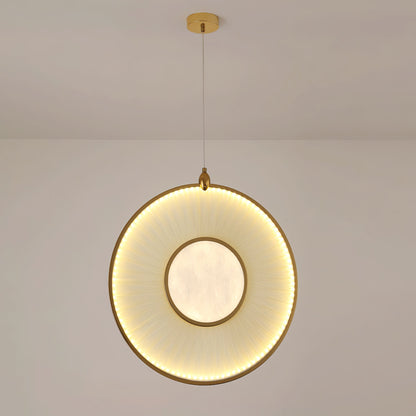 Dix Heures Pendant Light Vertical: Dia 31.5″ x H 31.5″ / Dia 80cm x H 80cm / Gold / Warm Light Pendant light
