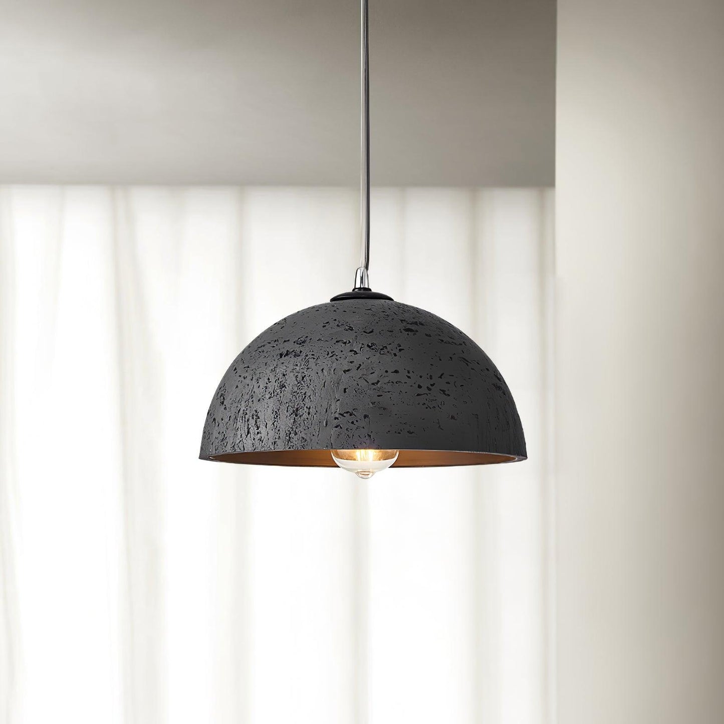 Dome Morphe Pendant Light ? 11.8″ x H 9.8″/ Dia 30cm x H 25cm / Black Pendant light