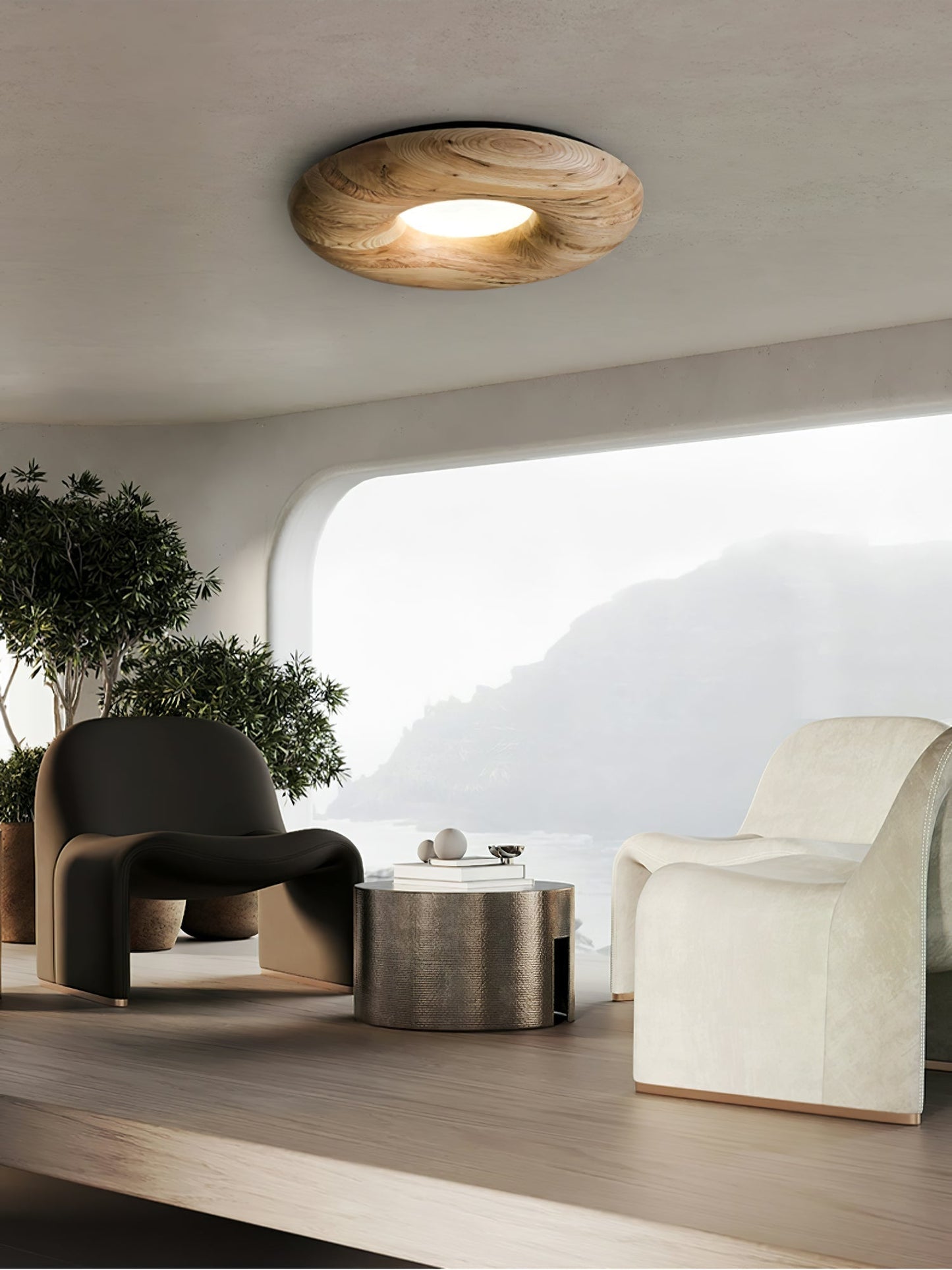 Donut Wood Ceiling Light Ceiling lamp