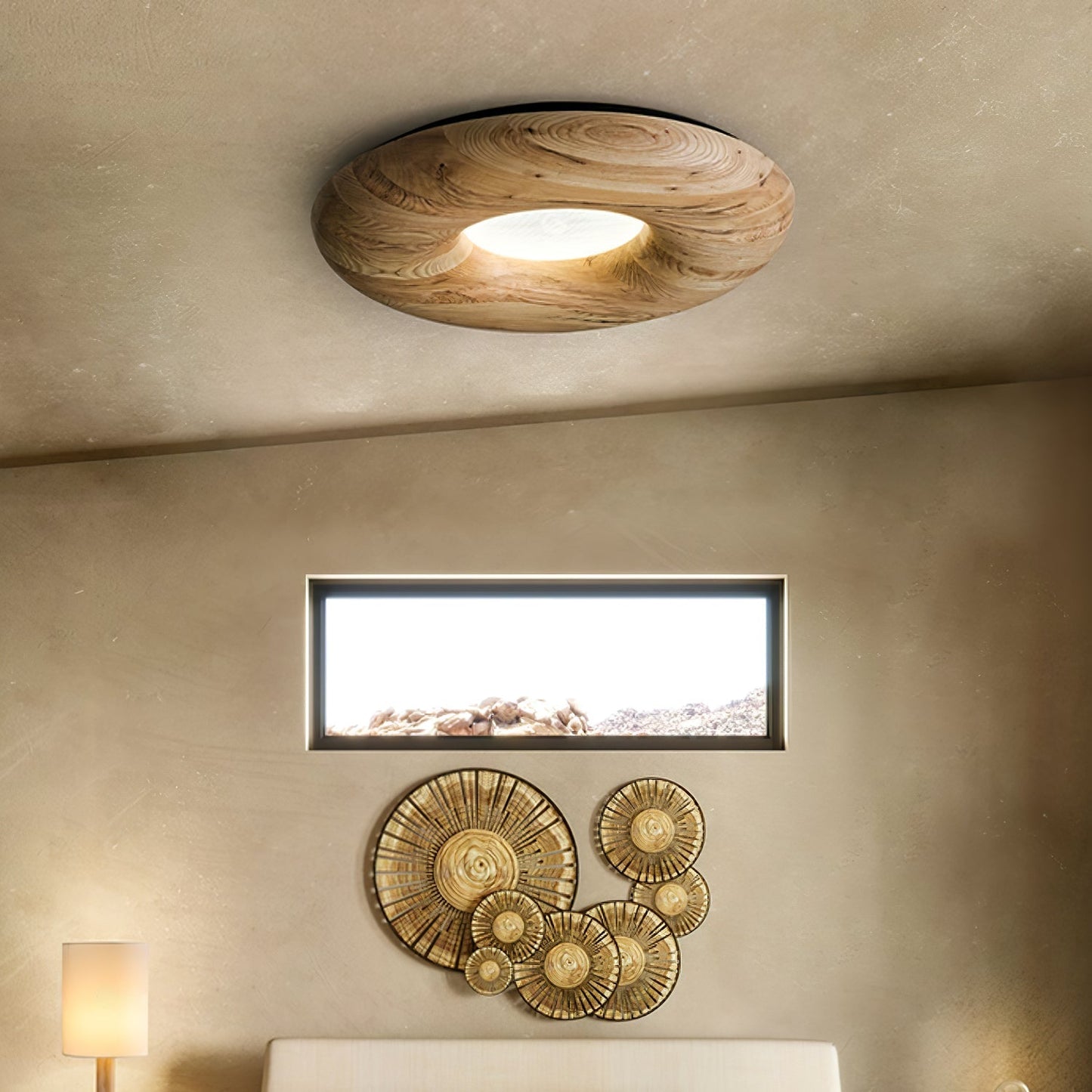 Donut Wood Ceiling Light Ceiling lamp