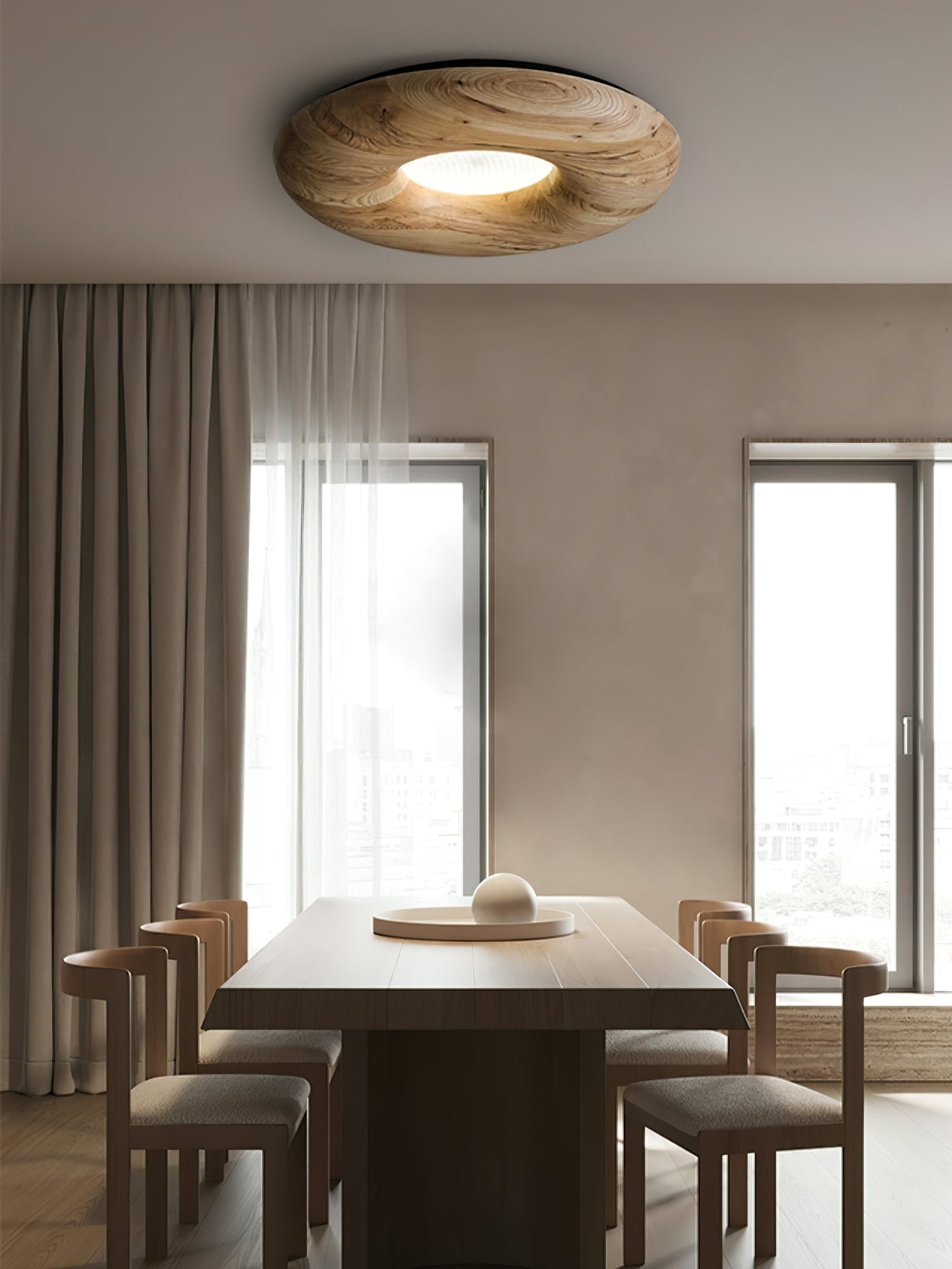 Donut Wood Ceiling Light Ceiling lamp