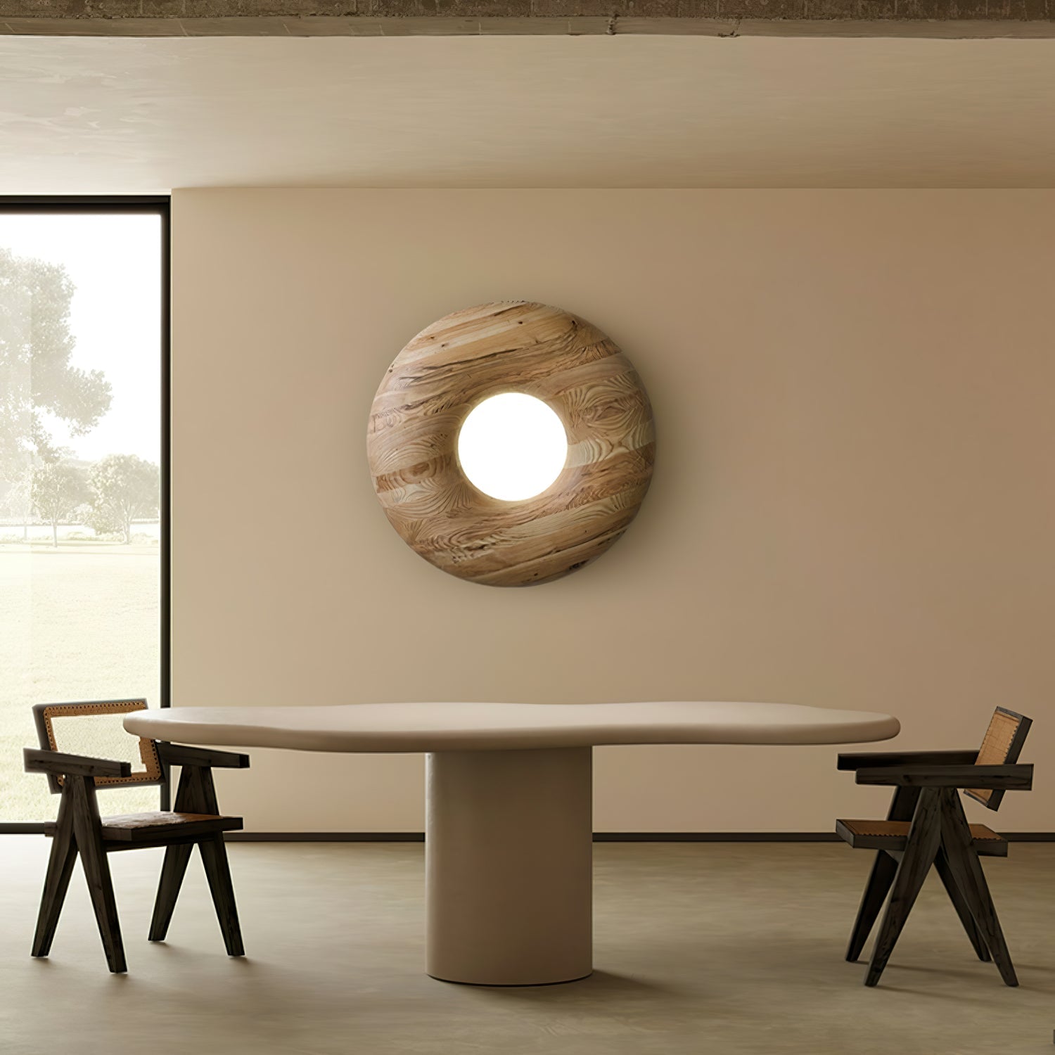 Donut Wood Ceiling Light Ceiling lamp