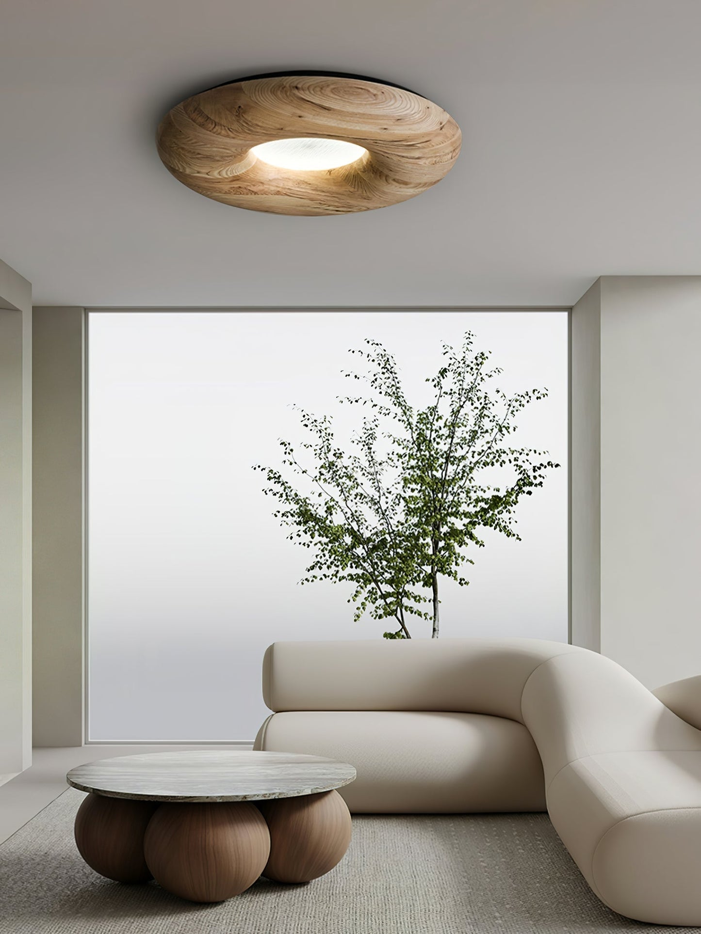 Donut Wood Ceiling Light Ceiling lamp