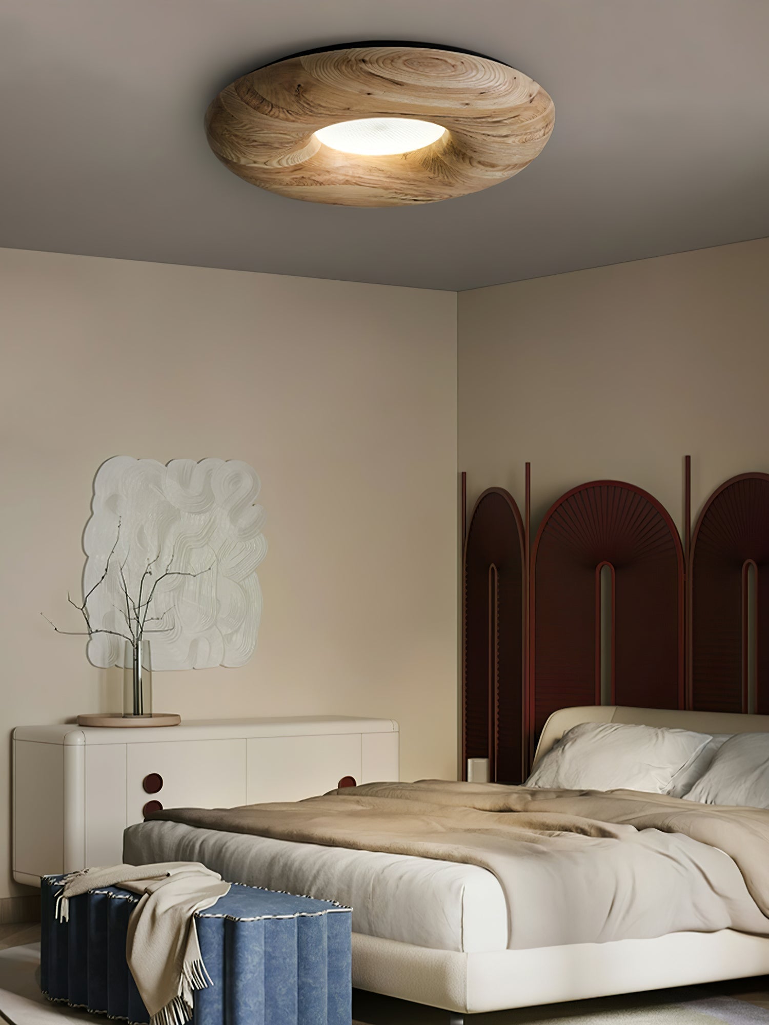 Donut Wood Ceiling Light Ceiling lamp