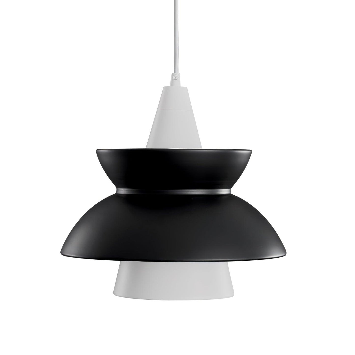 Doo Wop Pendant Lamp ? 11.2″ x H 10.4″ / Dia 28.5cm x H 26.5cm / Black & White Pendant light