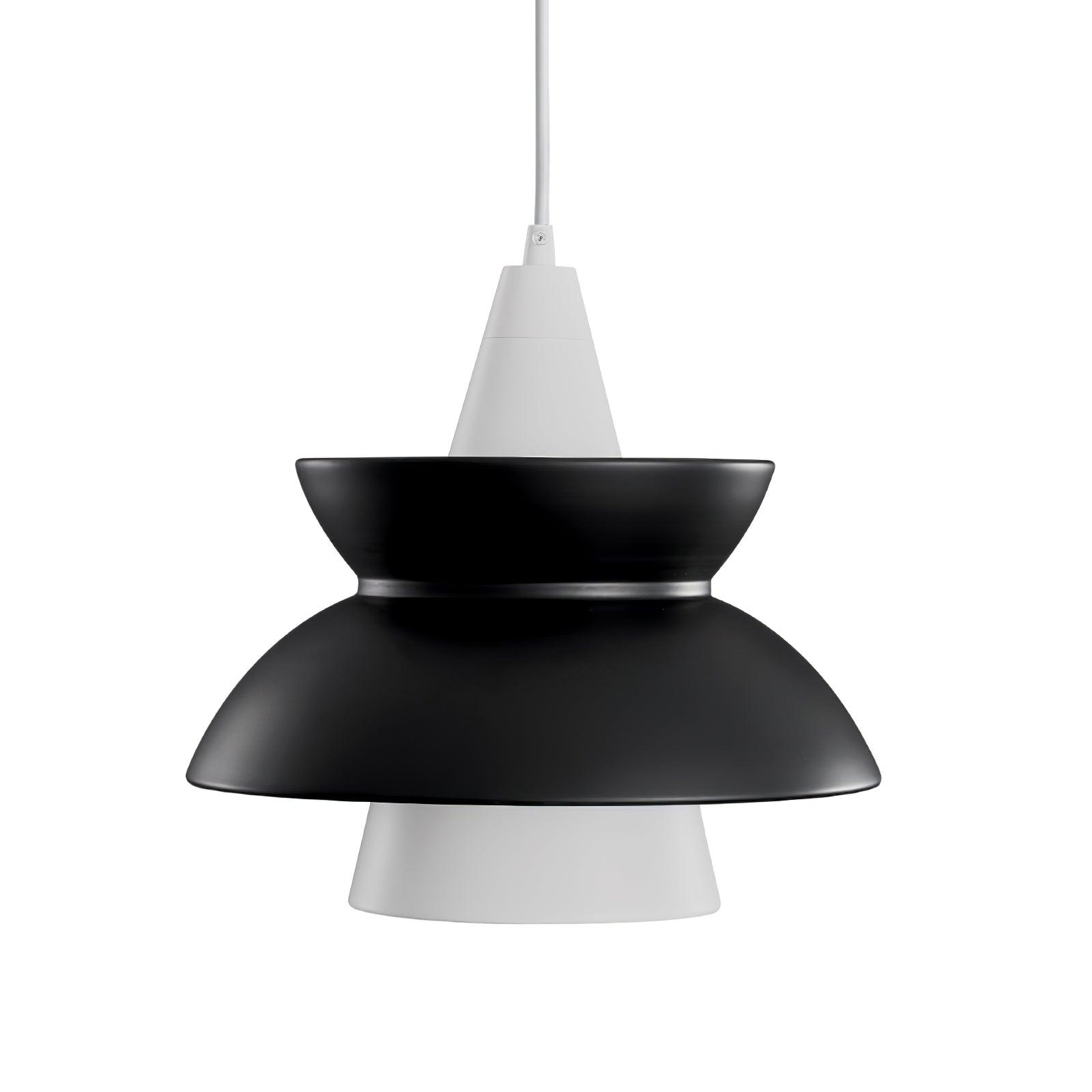Doo Wop Pendant Lamp ? 11.2″ x H 10.4″ / Dia 28.5cm x H 26.5cm / Black & White Pendant light