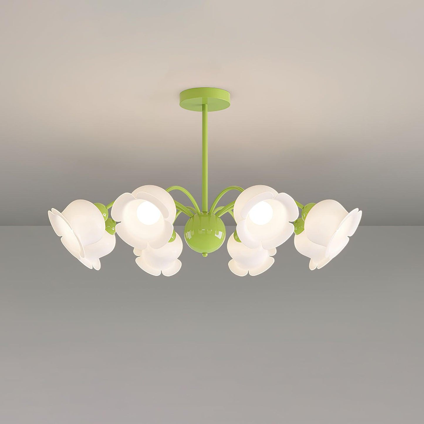 Dopisi Chandelier 8 heads ? 35.4″ x H 26.8″ / Dia 90cm x H 68cm / Green Chandelier