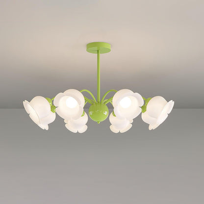 Dopisi Chandelier 8 heads ? 35.4″ x H 26.8″ / Dia 90cm x H 68cm / Green Chandelier