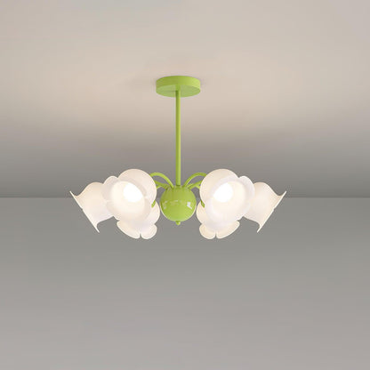 Dopisi Chandelier 6 heads ? 27.6″ x H 26.8″ / Dia 70cm x H 68cm / Green Chandelier