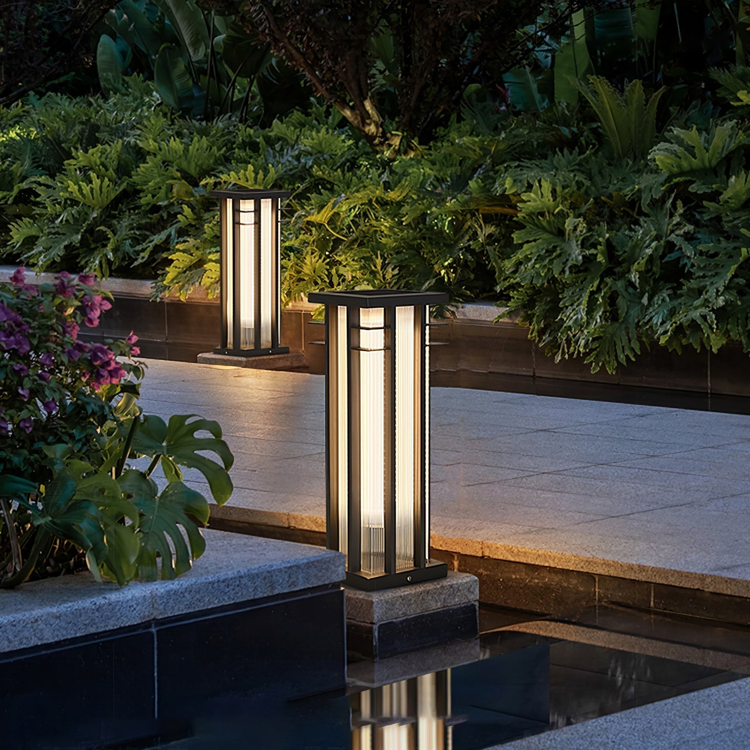 Double Axis Outdoor Post Lamp Floor lamp