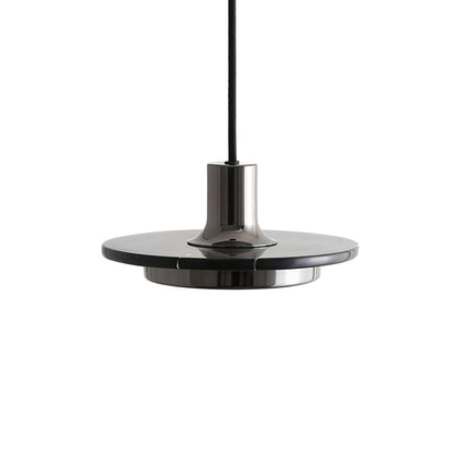 Double Circle Pendant Light Dia 7.9″ x H 3.5″ / Dia 20cm x H 9m / Black & Black Marble / Warm Light Pendant light