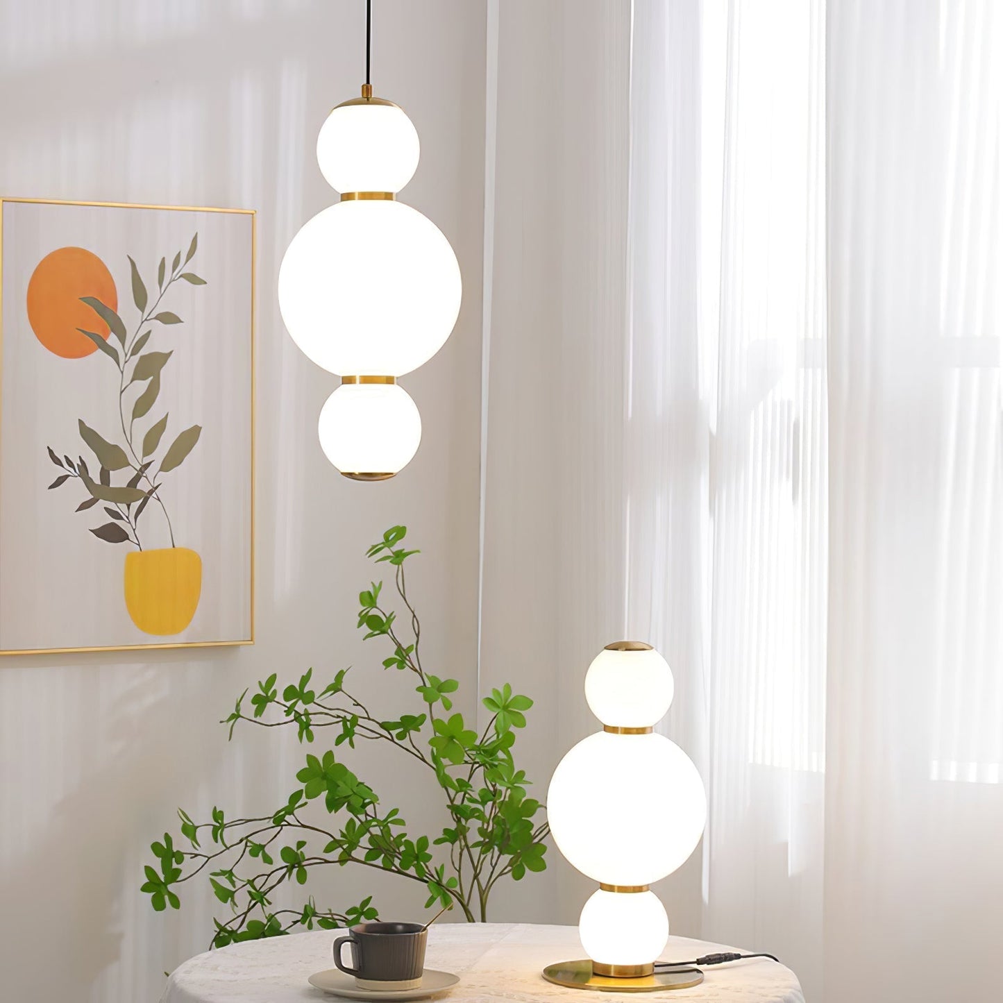 Double Globe Pendant Lamp Pendant light