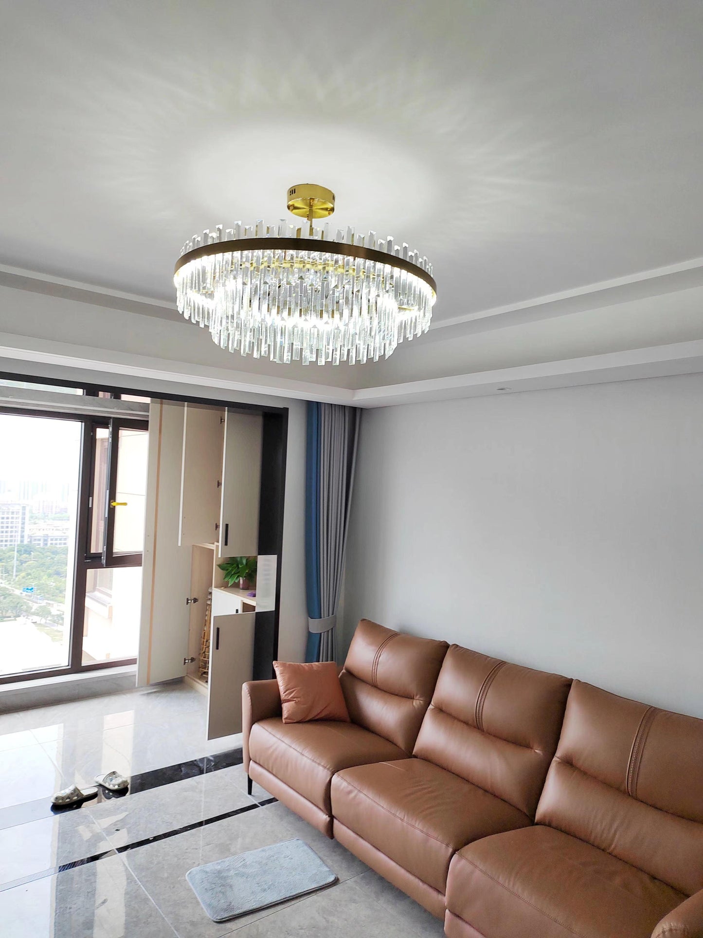 Drum Glass Chandelier Chandelier