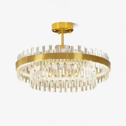 Drum Glass Chandelier Chandelier