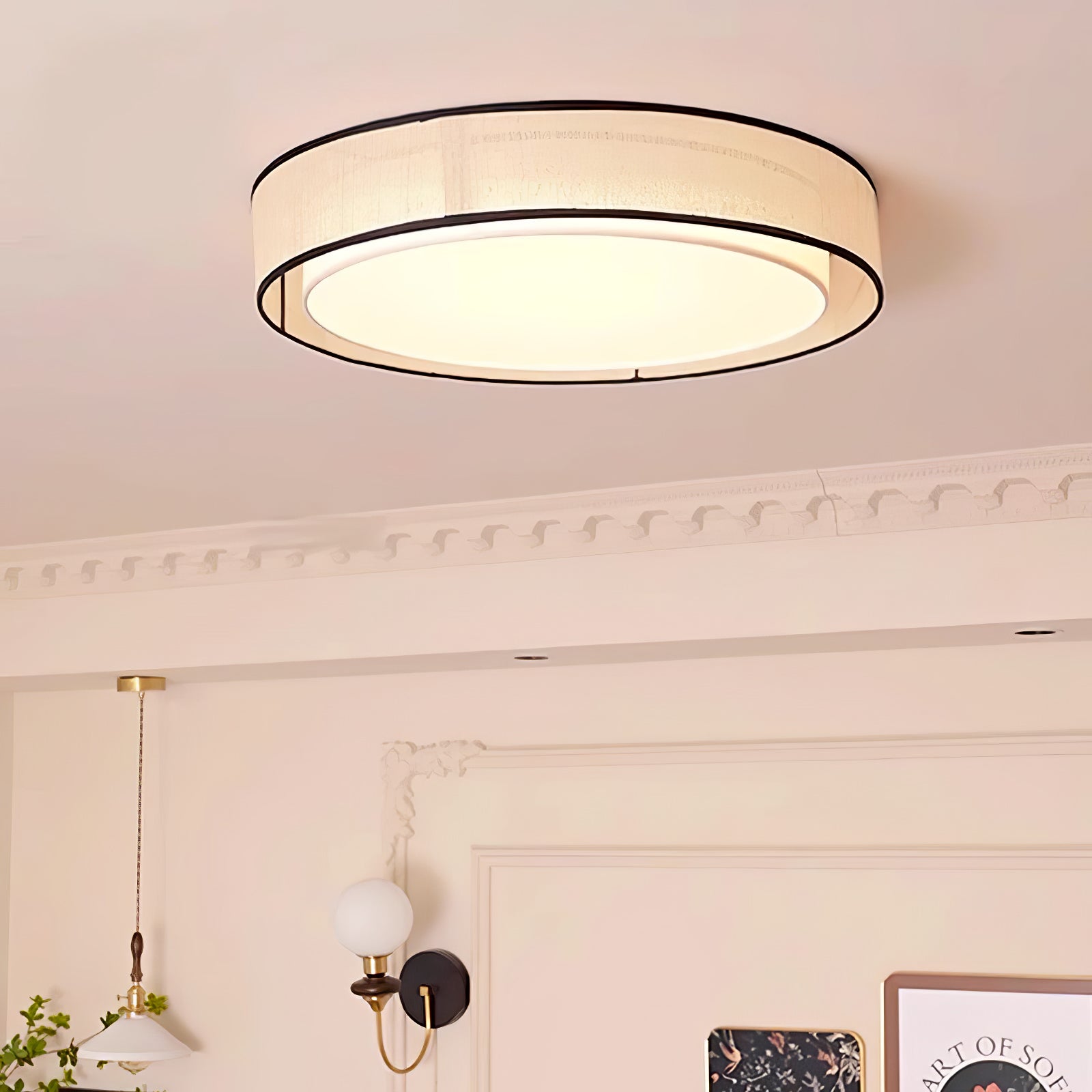 Drum Rould Ceiling Lamp Ceiling lamp