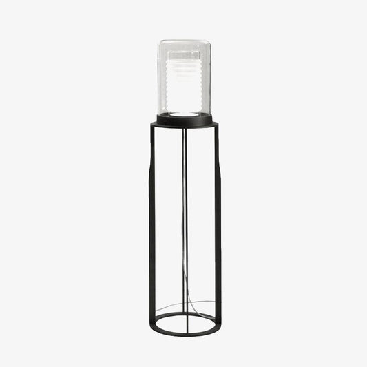 Dual Cylinder Glass Floor Lamp Dia 12.6″ x H 54.3″ / Dia 32cm x H 138cm / Black / US plug Floor lamp