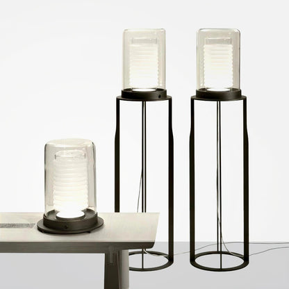 Dual Cylinder Glass Floor Lamp Floor lamp