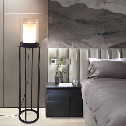 Dual Cylinder Glass Floor Lamp Floor lamp