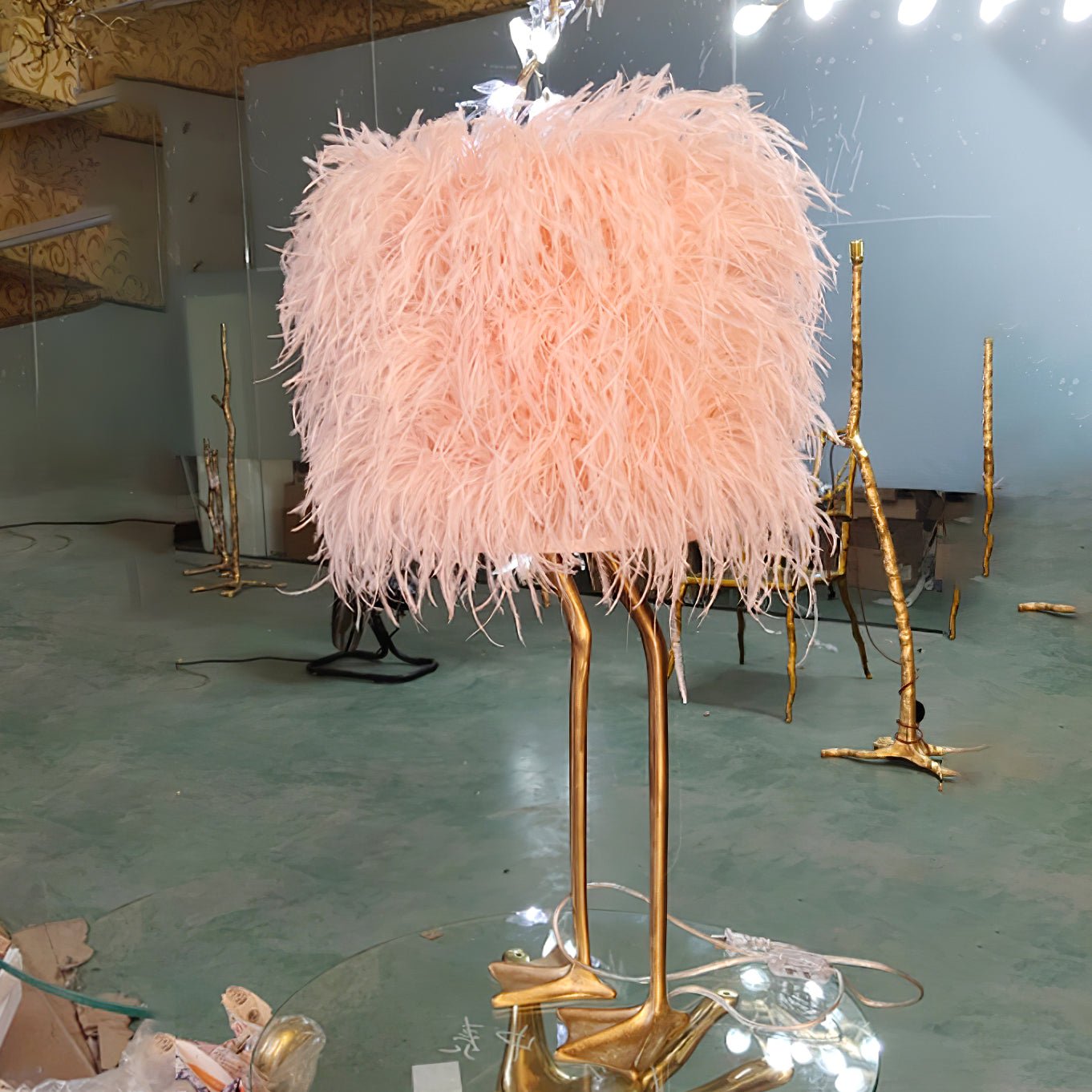 Duck Feet Feather Table Lamp Table lamp