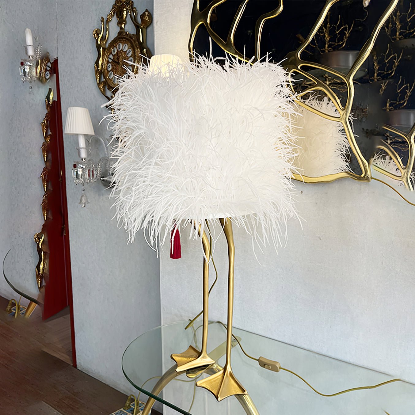 Duck Feet Feather Table Lamp Table lamp
