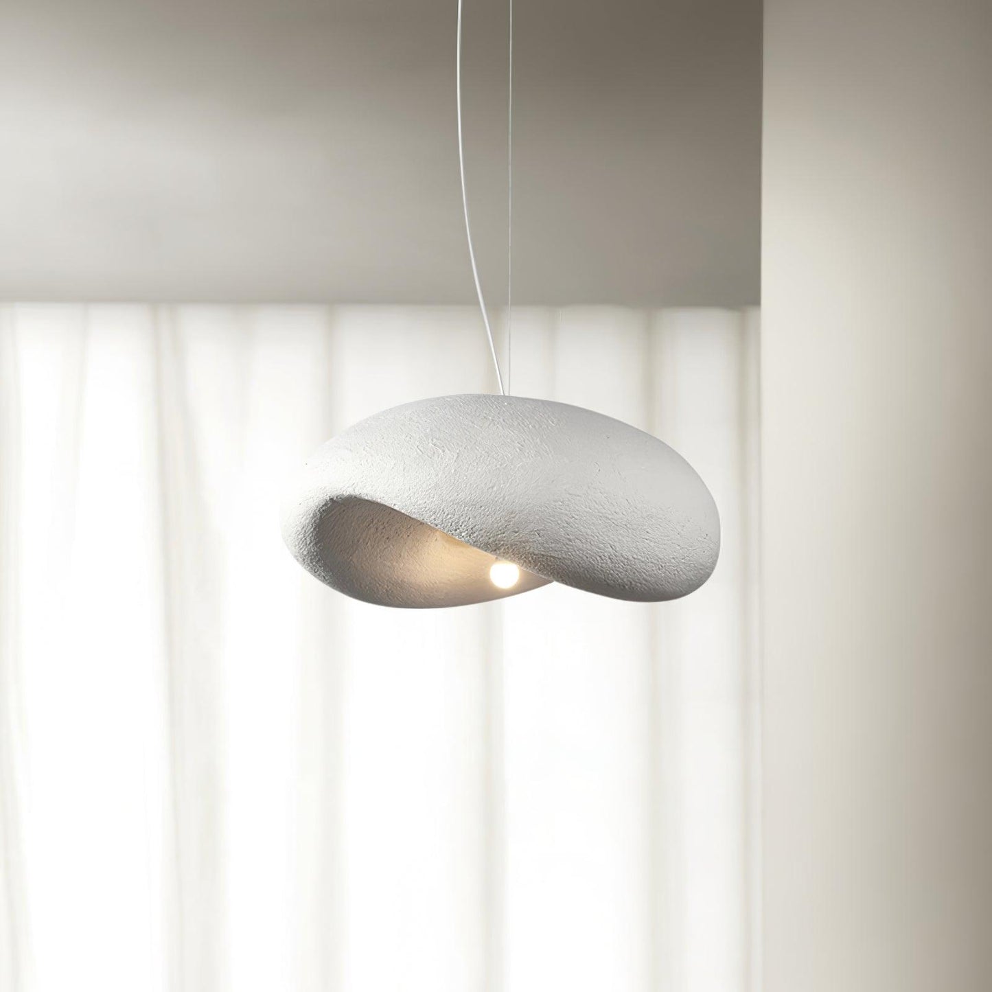 Dunia Pendant Lamp ? 15.7″ x H 6.7″ / Dia 40cm x H 17cm / White Pendant light