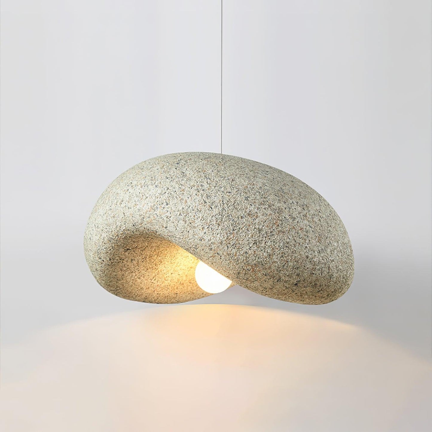 Dunia Speckled Pendant Lamp ? 15.7″ x H 6.7″ / Dia 40cm x H 17cm / Light yellow Pendant light
