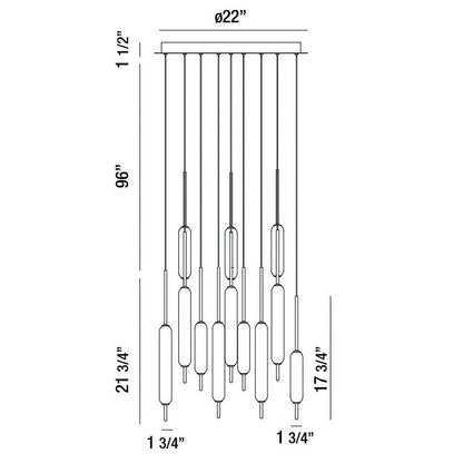 Cumberland LED Multi-Light Pendant