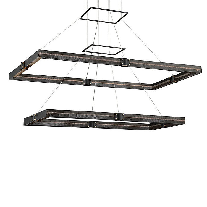 Admiral 2-Tier Rectangular LED Chandelier