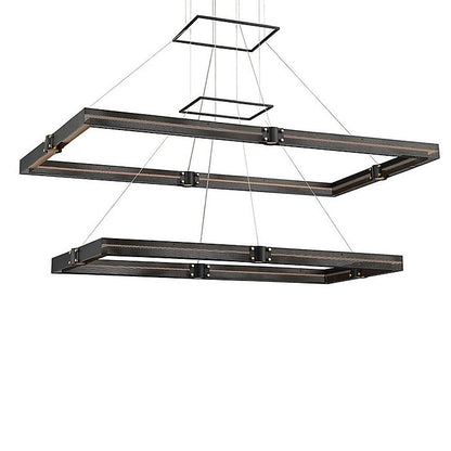 Admiral 2-Tier Rectangular LED Chandelier