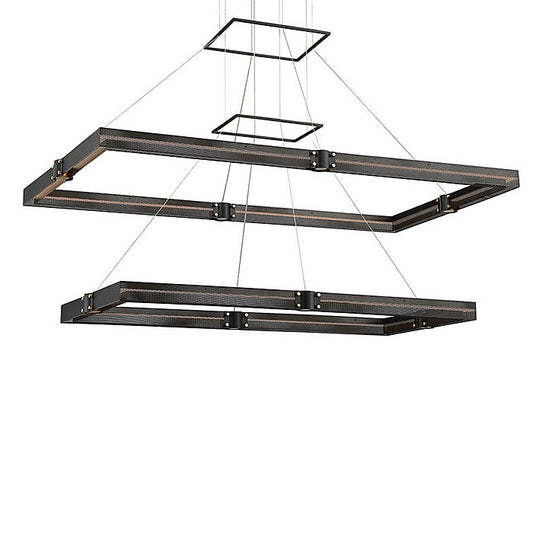Admiral 2-Tier Rectangular LED Chandelier