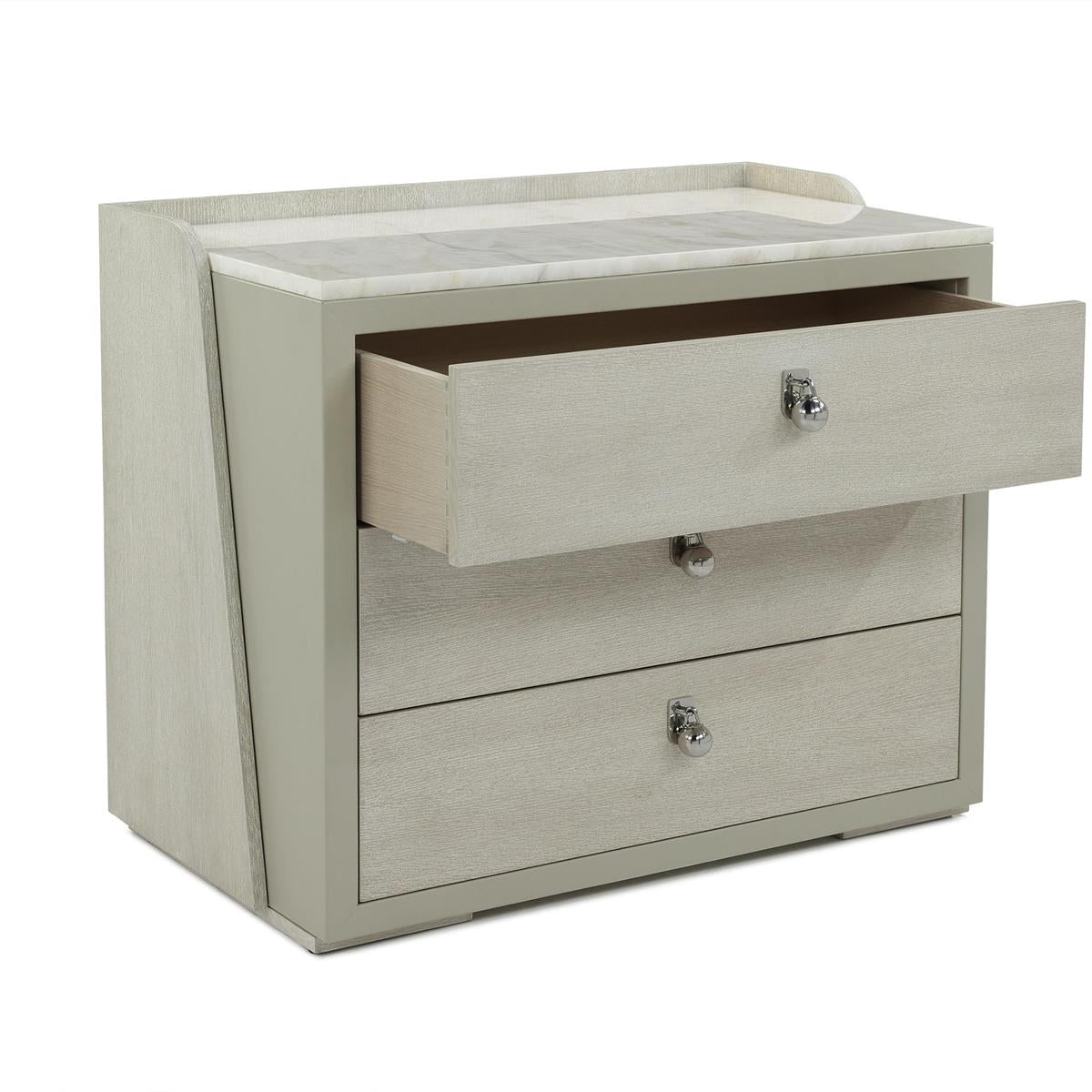 John Richard Metro Three-Drawer Nightstand