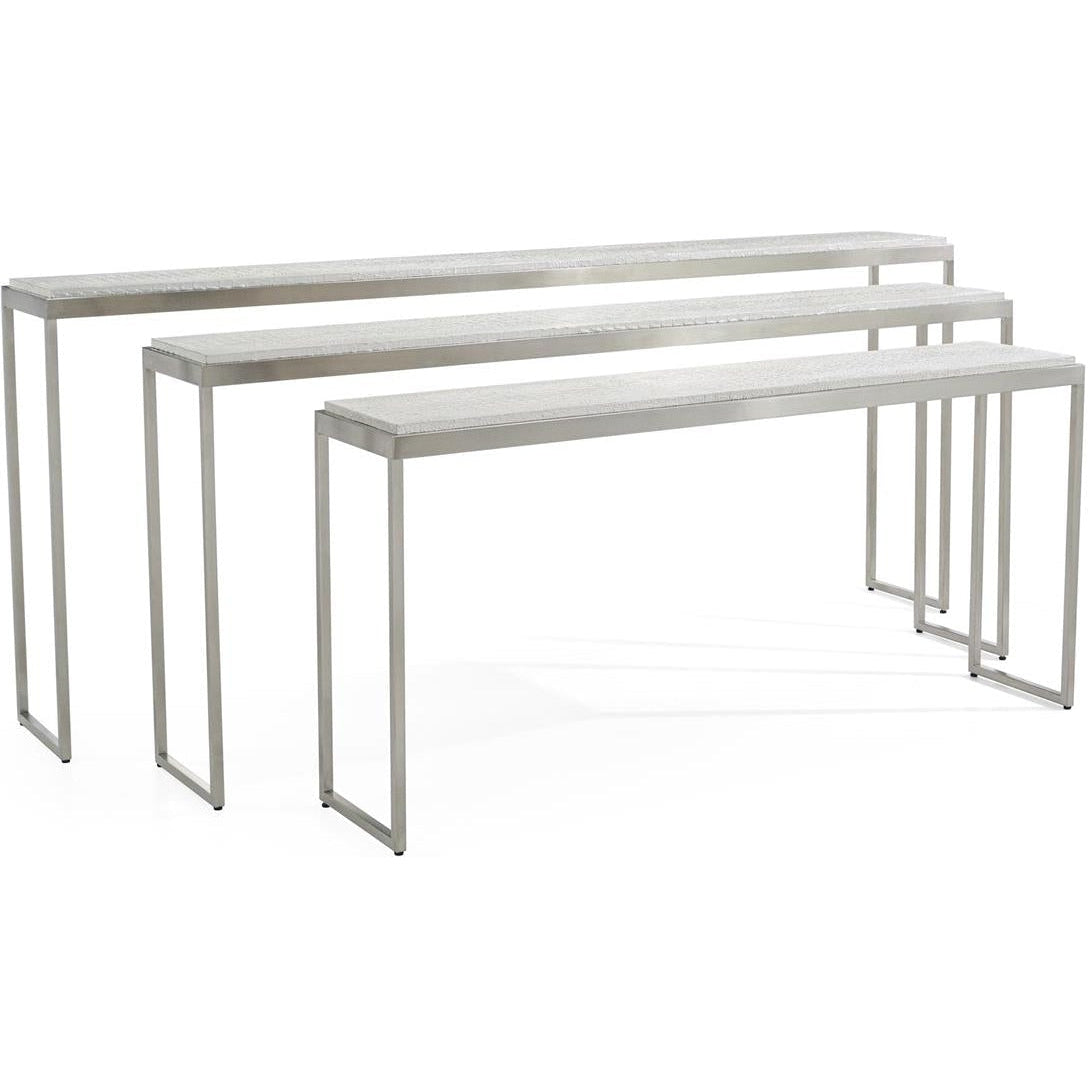 John Richard Silvered Kano Nesting Tables - Set Of 3
