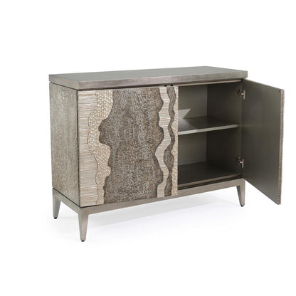 John Richard River's Edge Silver Chest with Doors
