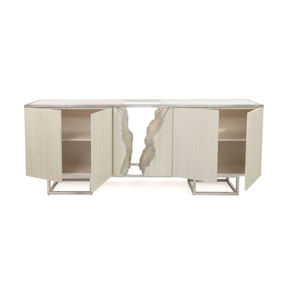John Richard Terra Four-Door Credenza, White