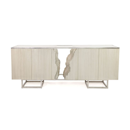 John Richard Terra Four-Door Credenza, White