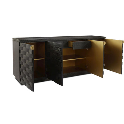 John Richard Tessere Four-Door Credenza, Black