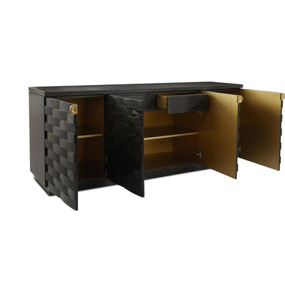 John Richard Tessere Four-Door Credenza, Black