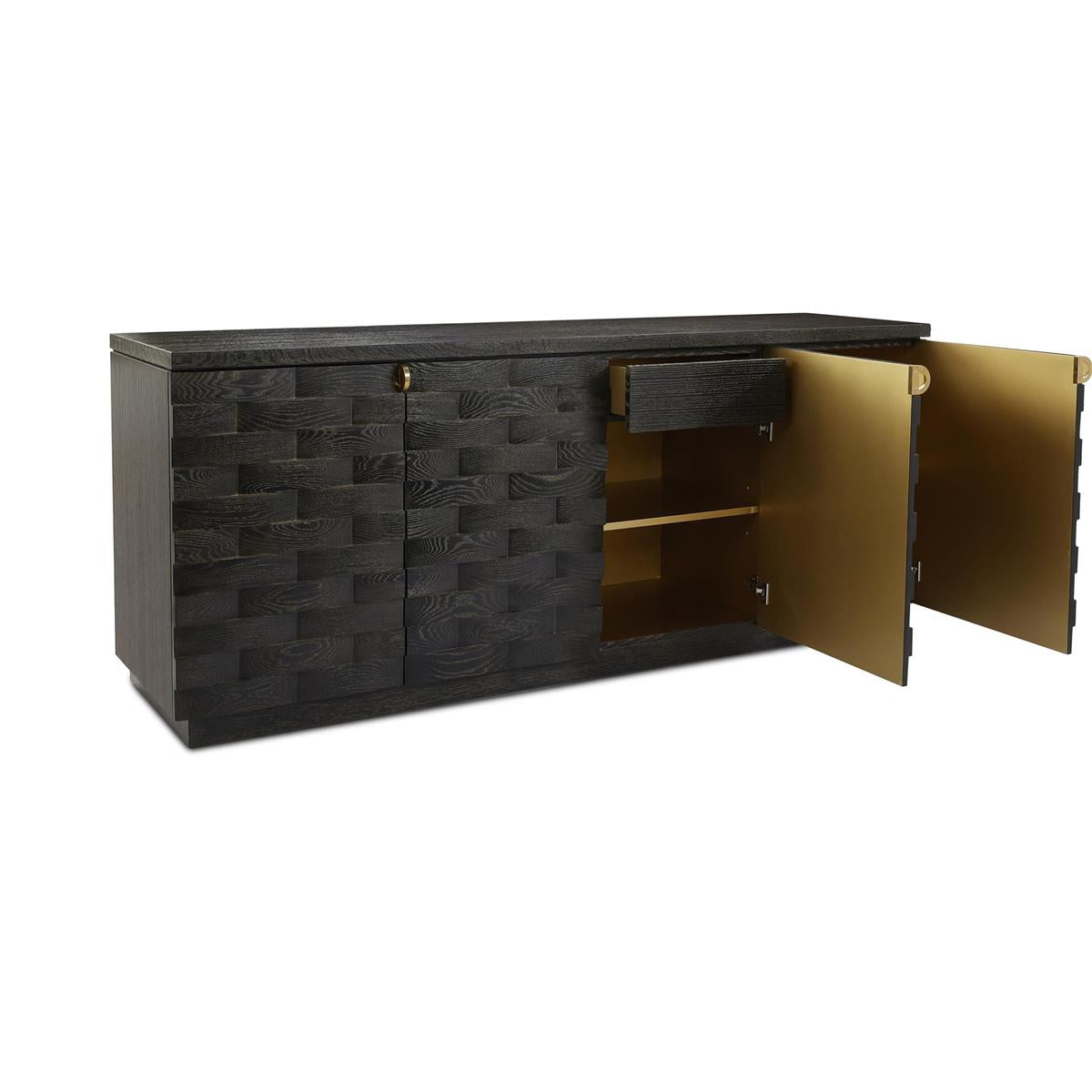 John Richard Tessere Four-Door Credenza, Black