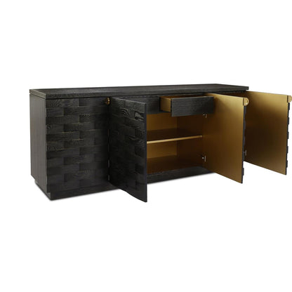 John Richard Tessere Four-Door Credenza, Black