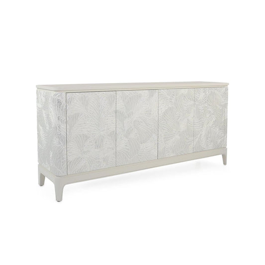 John Richard Ivory Palms Four-Door Credenza
