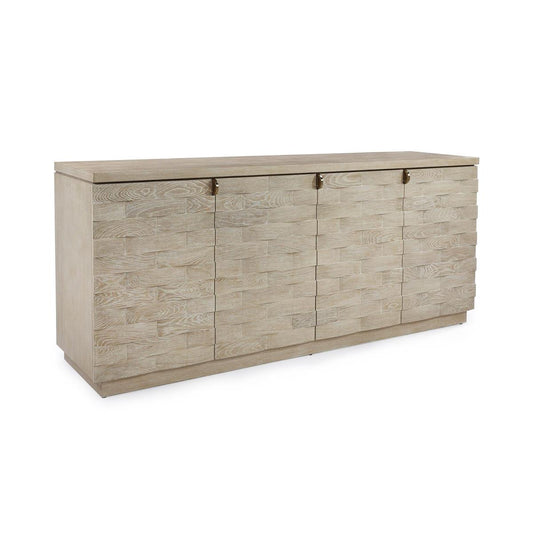 John Richard Tessere Four-Door Credenza, Limed