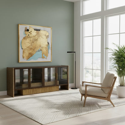 John Richard Suffolk Four-Door Lighted Credenza
