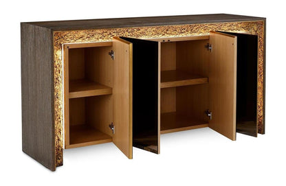 John Richard Coloma Four-Door Lighted Credenza