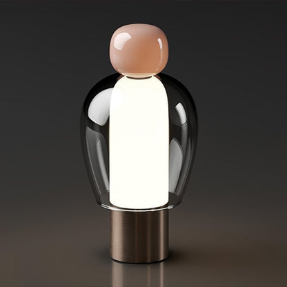 Lumina Joy Table Lamp ? 4.7″ x H 9.1″ / ? 12cm x H 23cm / Pink & Smoke grey / Knob Infinite Dimming Table lamp