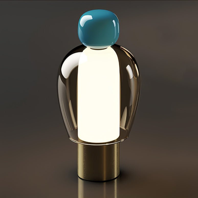 Lumina Joy Table Lamp ? 4.7″ x H 9.1″ / ? 12cm x H 23cm / Blue & Smoke grey / Knob Infinite Dimming Table lamp