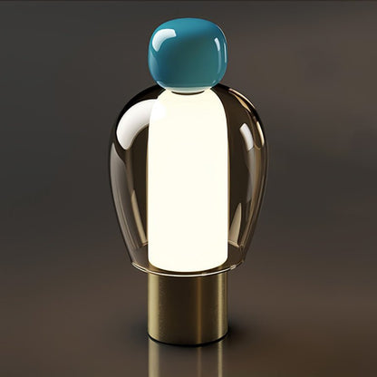 Lumina Joy Table Lamp ? 4.7″ x H 9.1″ / ? 12cm x H 23cm / Blue & Smoke grey / Knob Infinite Dimming Table lamp